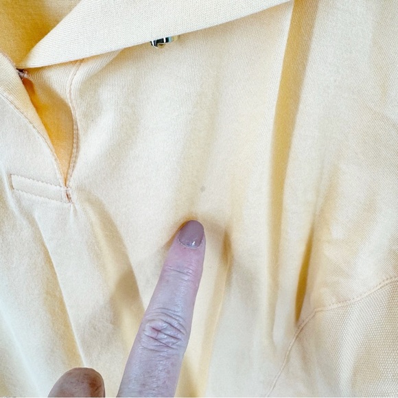 ✅ ST. JOHN LONG SLEEVE PULLOVER GOLF SHIRT ORANGE SIZE LARGE LOGO ON COLLAR - Picture 3 of 6